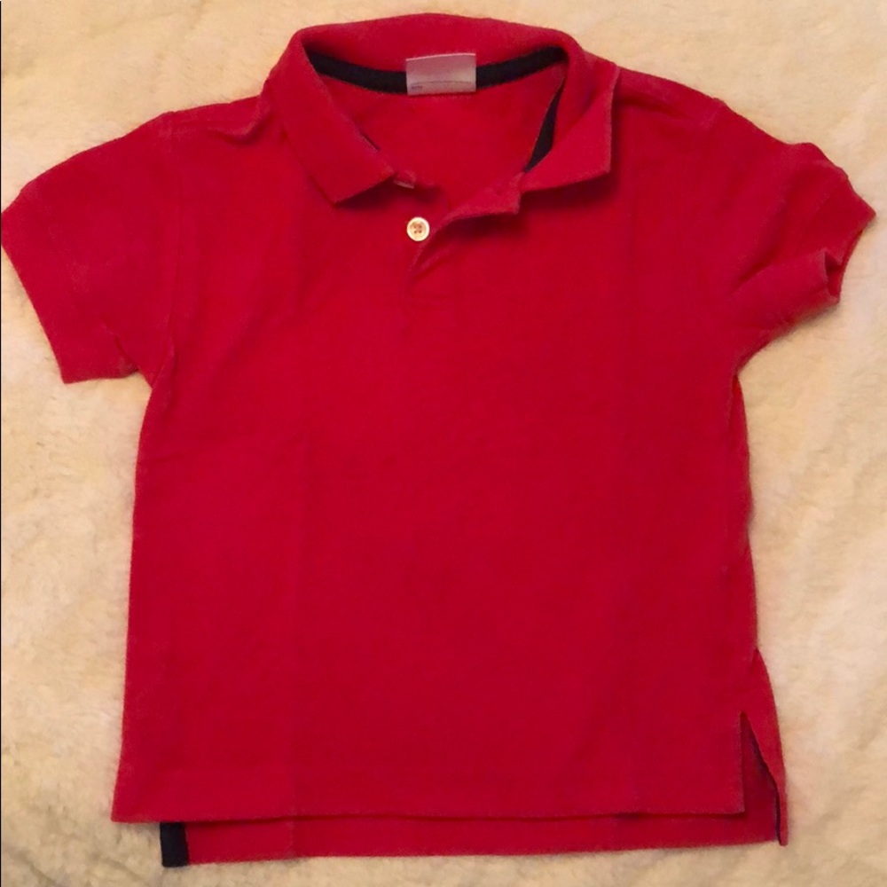 Boys red polo